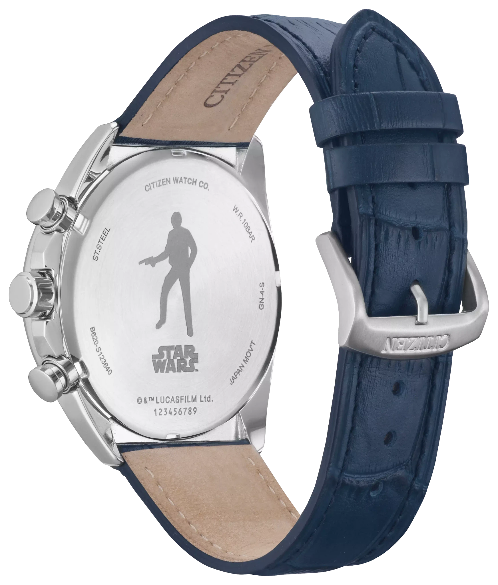 Millennium Falcon Silver-Tone Dial Leather Strap CA4281-00W | CITIZEN